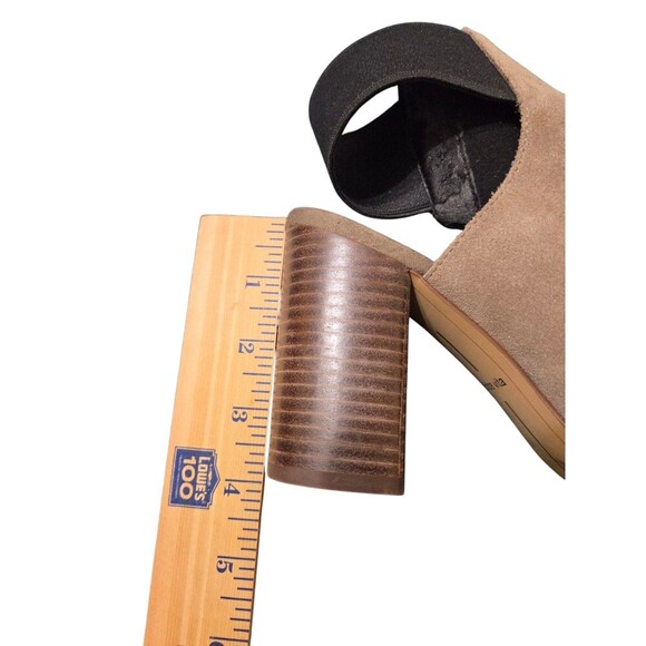 Dolce Vita Rayne Bootie Women 7.5 Ankle Taupe Suede Slingback Heel - Picture 7 of 14